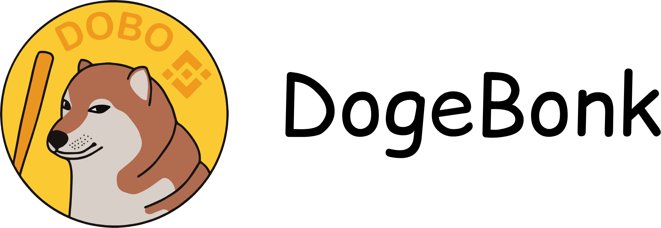 DogeBonk logo transparent black
